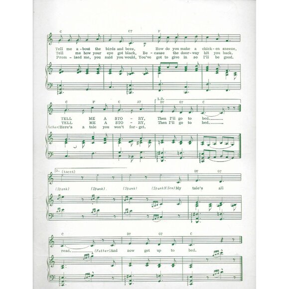 Tell Me A Story Sheet Music 1953 Terry Gilkyson Frankie Laine Boyd - Picture 2 of 3